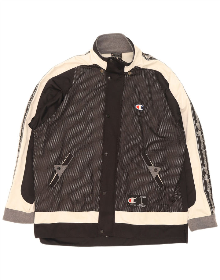 Champion Veste de Survêtement Graphique pour Homme Grand Noir Colorblock