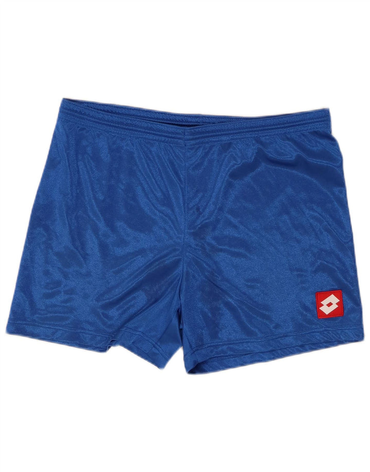 Lotto Short de Sport Homme Bleu Moyen Polyester