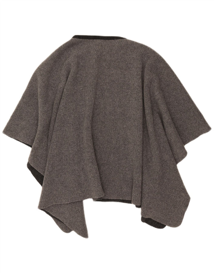 VINTAGE Poncho Jumper Femme Taille Unique Gris