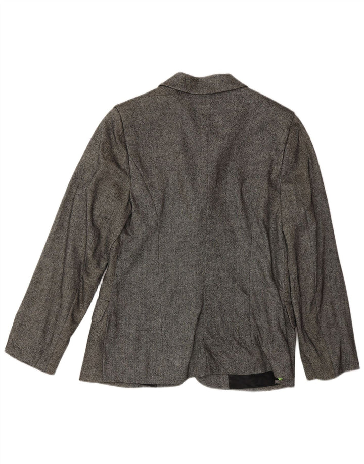 Krizia Veste Blazer 2 Boutons Femme IT 44 Laine Gris Moyen