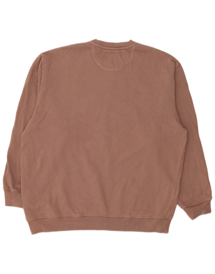 Adidas Sweat-shirt surdimensionné pour femme UK 8/10 Petit coton marron