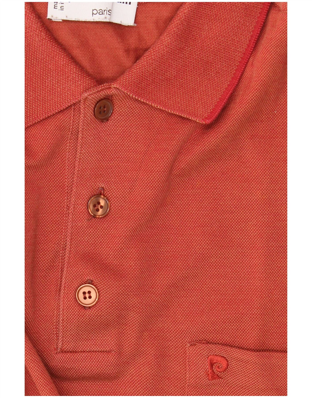 Pierre Cardin Polo Homme IT 52 Large Orange Coton