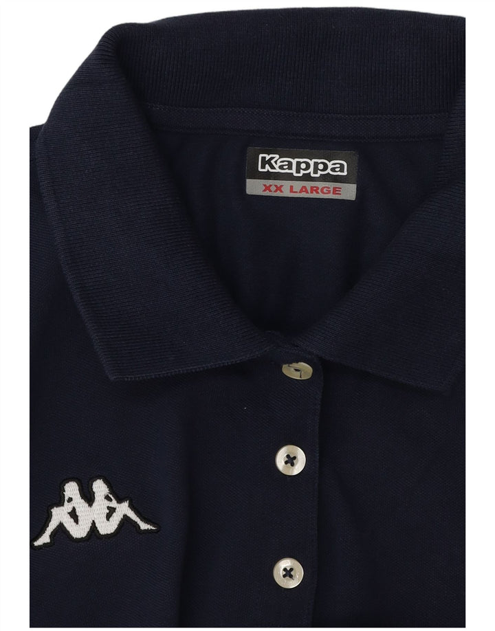 Kappa Polo Femme UK 20 2XL Bleu Marine