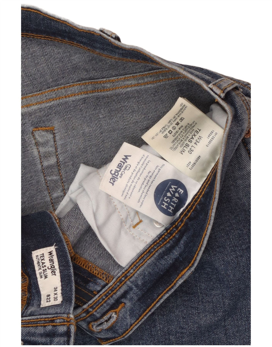 WRANGLER Jean Slim Texas Homme W34 L30 Bleu Coton