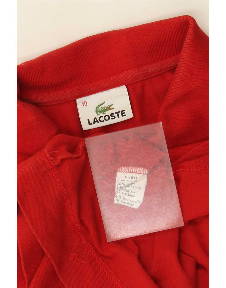 Lacoste Polo Femme Taille 40 Coton Rouge Moyen