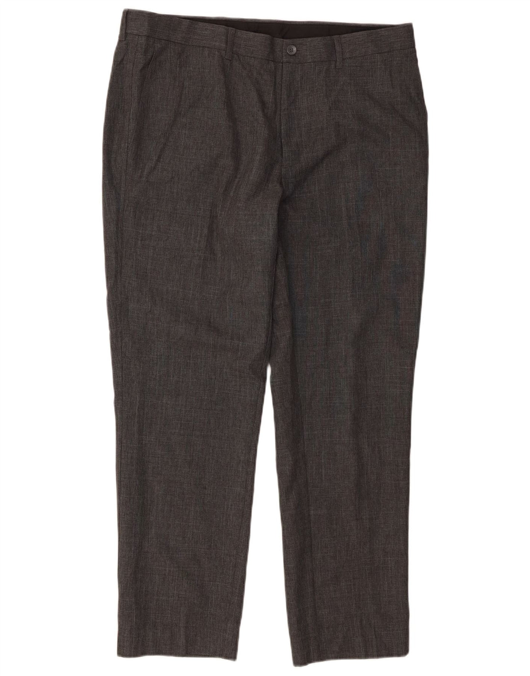 Marks & Spencer Pantalon de Costume Slim Homme W36 L29 Gris Polyester