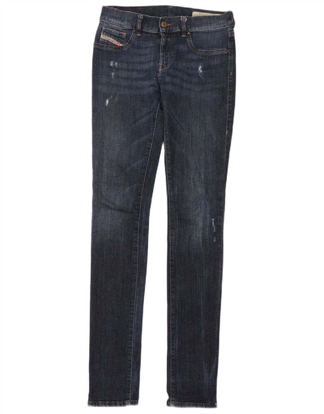 DIESEL Femme Livier Jean Jegging Taille Basse Super Slim W28 L34 Bleu