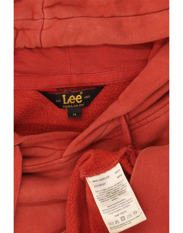 Lee Pull à Capuche Regular Fit Homme Rouge Moyen Coton