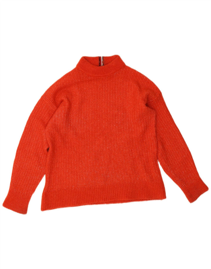 Tommy Hilfiger Pull col roulé pour femme UK 14 Orange moyen