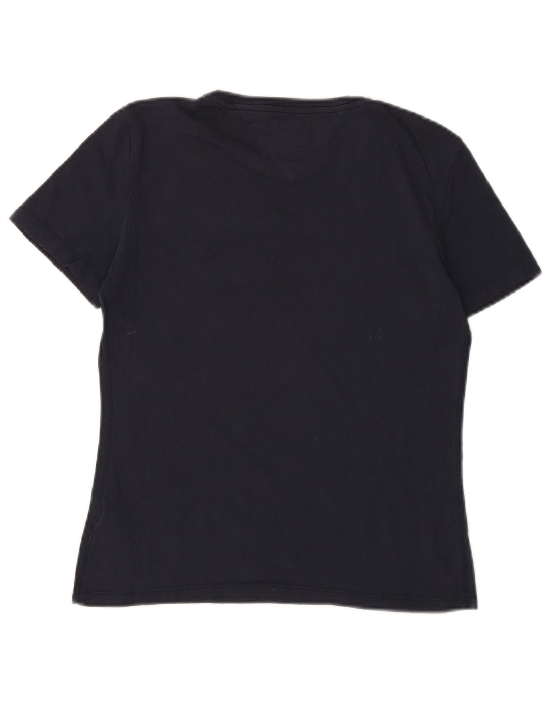 TOMMY HILFIGER T-Shirt Femme Top UK 2 2XS Bleu Marine Coton