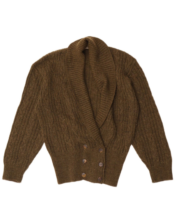 Weekend Cardigan à double boutonnage pour femme UK 44 Kaki moyen