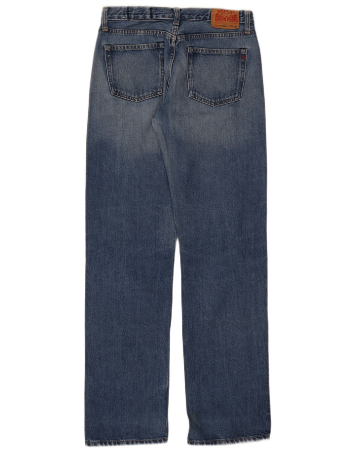 Replay Jean droit femme W29 L32 bleu