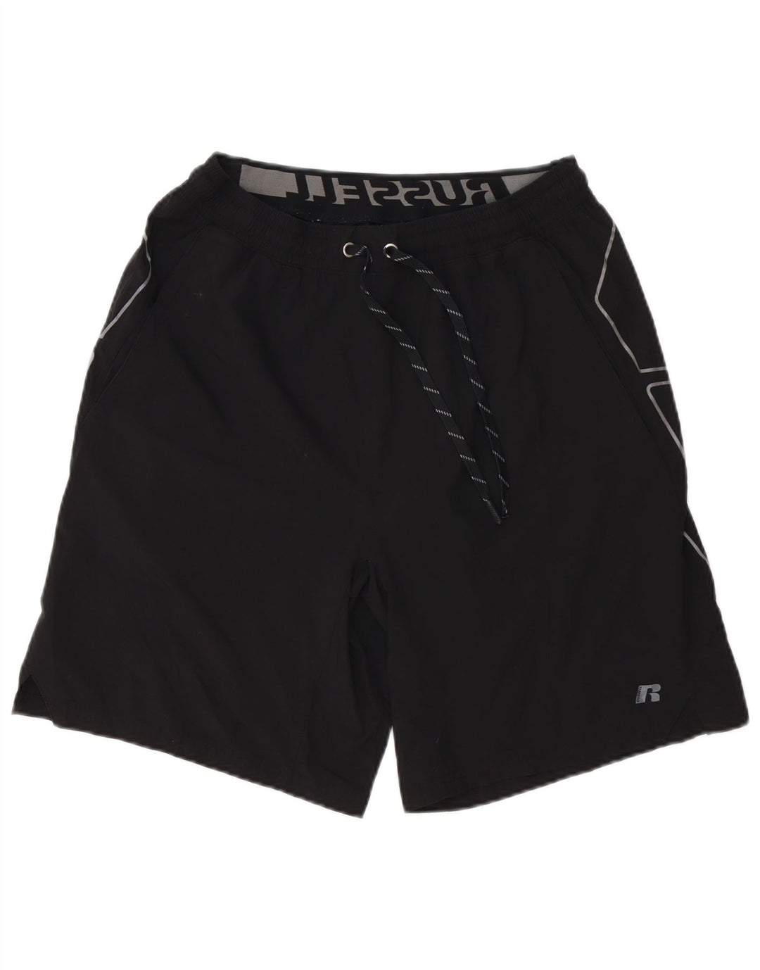RUSSELL ATHLETIC Short de Sport Dri-Power Graphic Homme Noir Moyen
