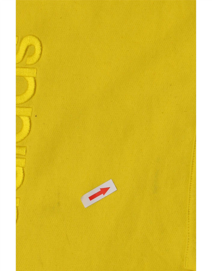 Adidas Pull à capuche graphique pour homme Jaune moyen Polyester