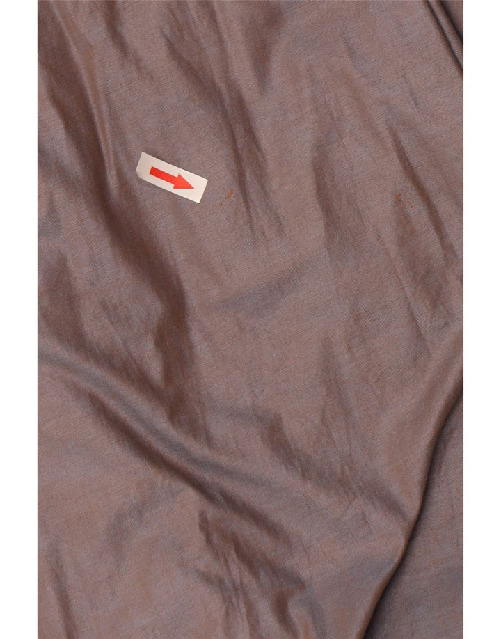 vintage Femme Pardessus IT 46 Grand Coton Brun