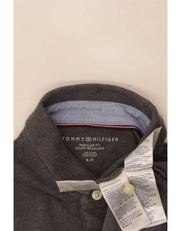 Tommy Hilfiger Polo Regular Fit Homme Petit Gris Coton