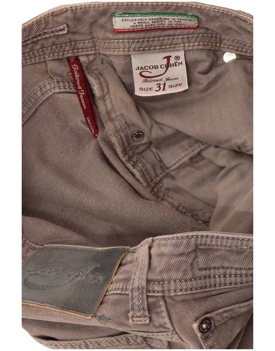 Jacob Cohen Jean droit homme W31 L30 gris coton