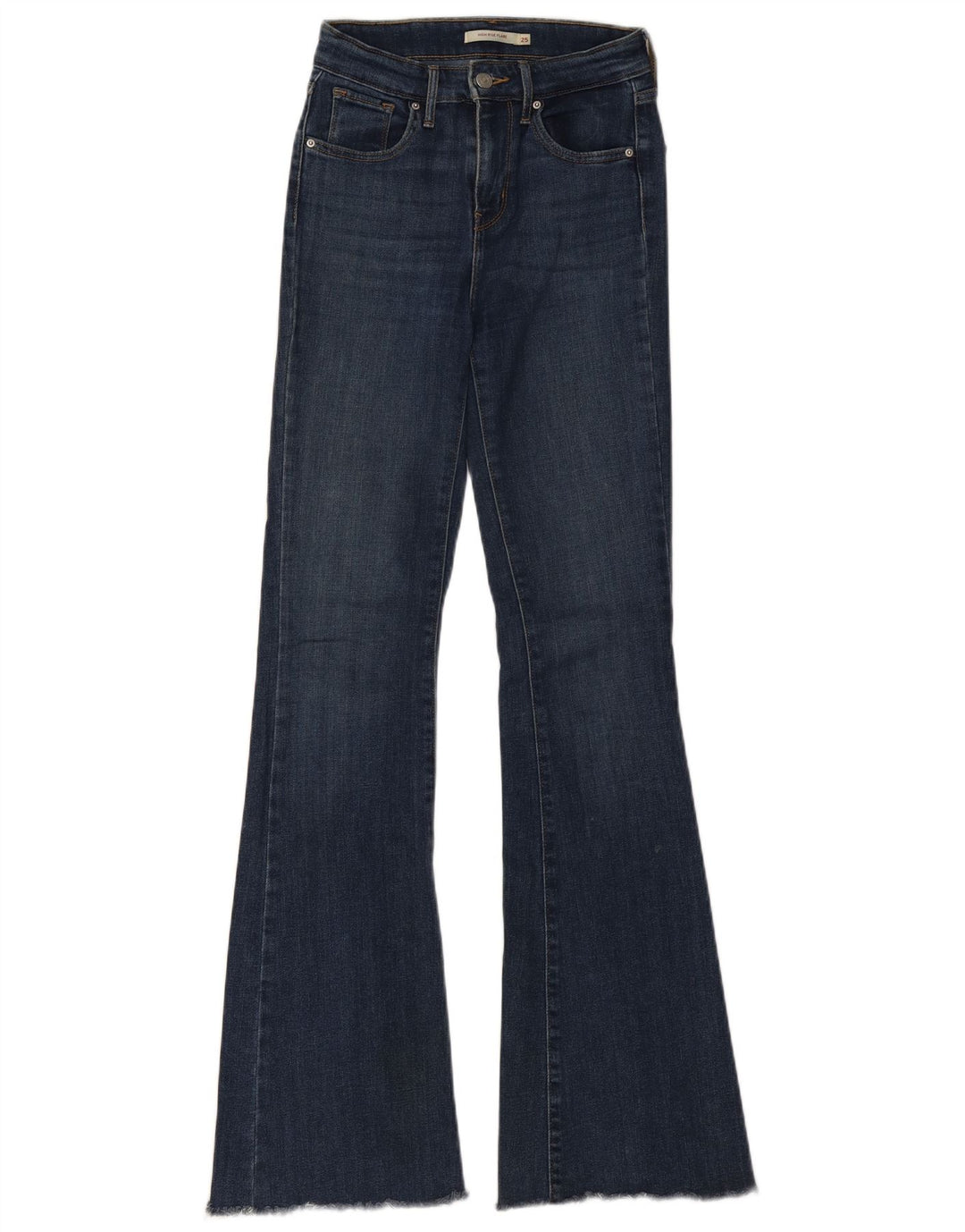 Levi's Jean Évasé Taille Haute W25 L32 Femme Bleu Marine Coton
