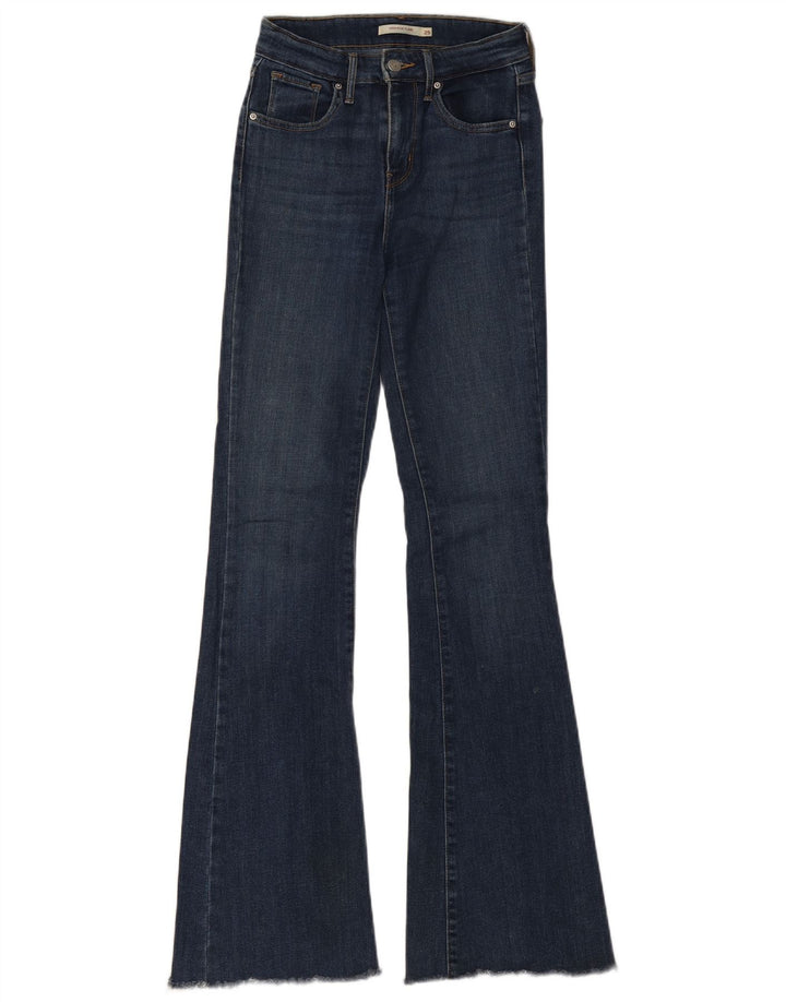 Levi's Jean Évasé Taille Haute W25 L32 Femme Bleu Marine Coton