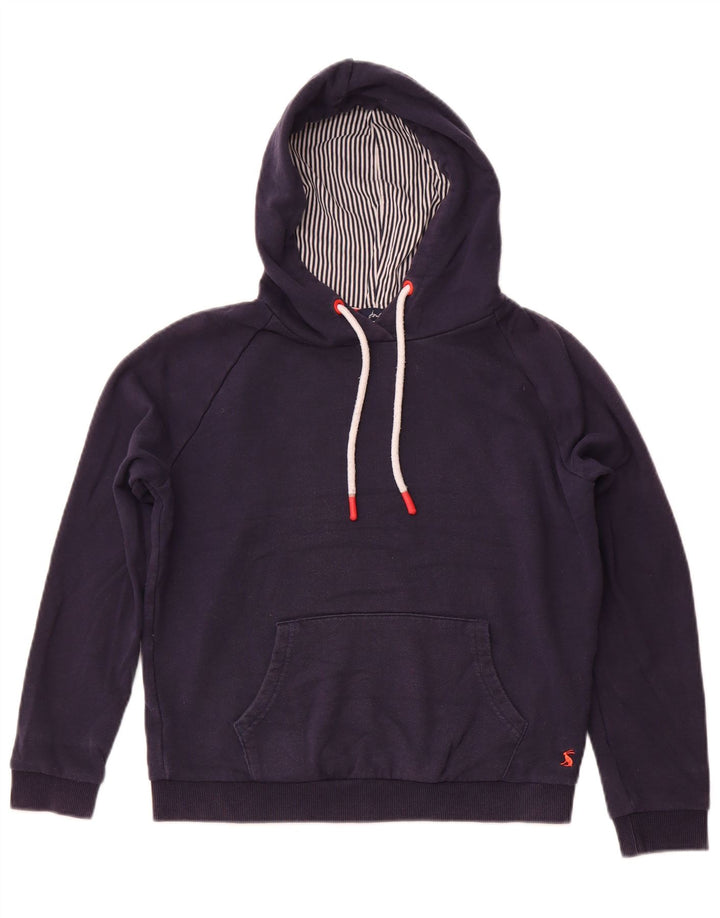 JOULES Pull à capuche surdimensionné pour femme UK 8 Small Bleu marine en coton