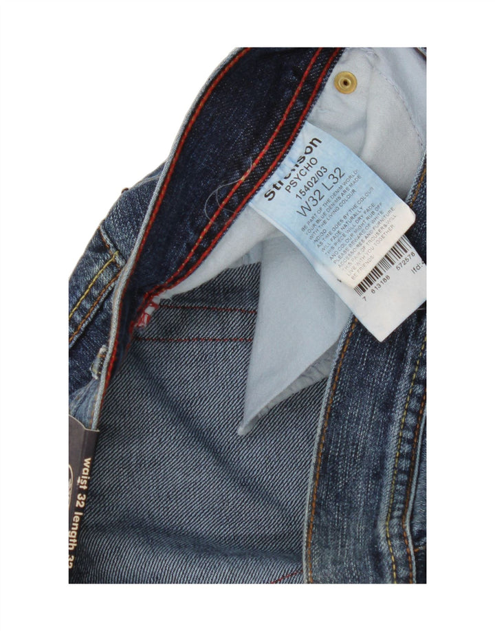 STRELLSON Jean Bootcut Homme W32 L32 Bleu Coton