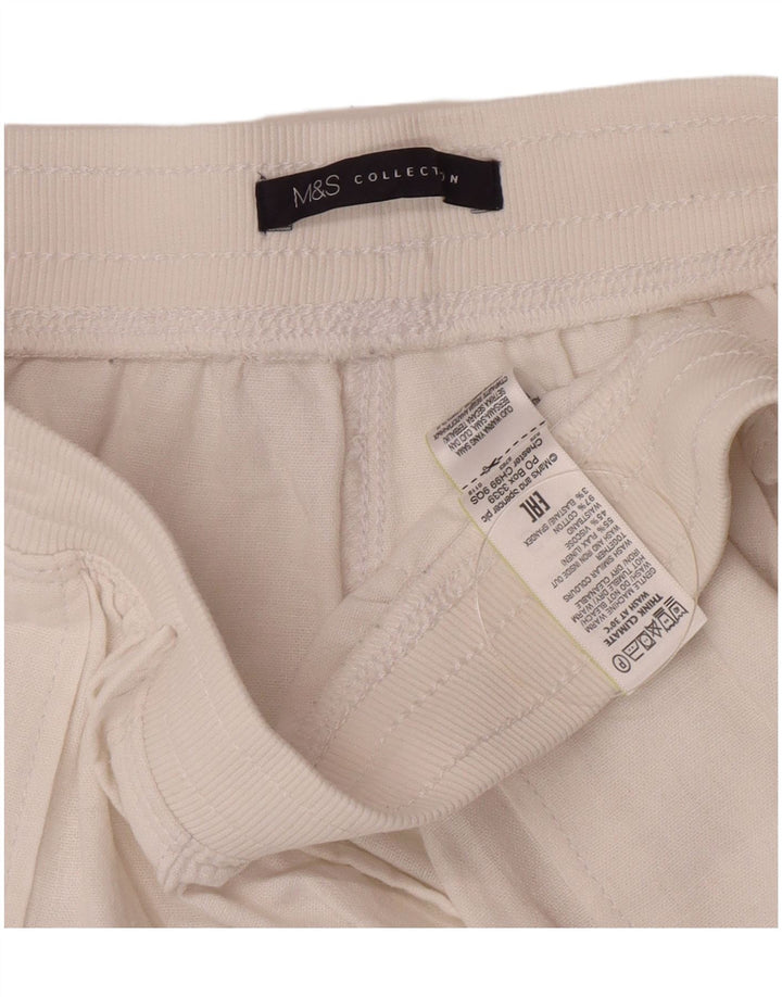 Marks & Spencer Short chino pour femme UK 12 Medium W30 Lin blanc