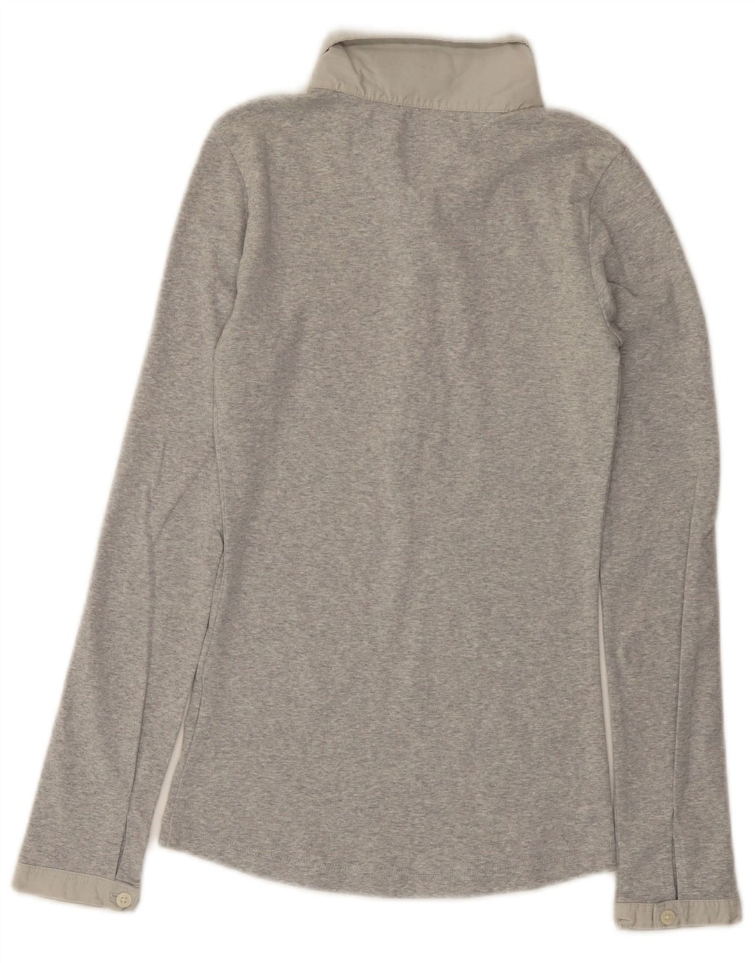 TOMMY HILFIGER Polo à manches longues pour femme UK 8 Small Gris