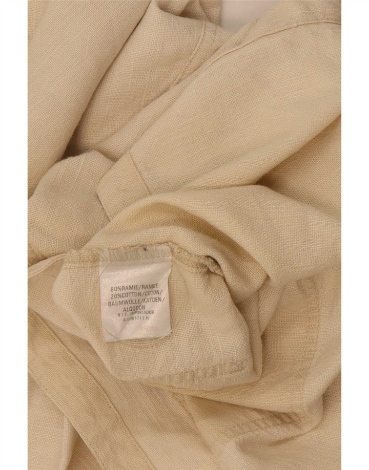 Smith & Brooks Veste utilitaire surdimensionnée pour femme UK 12 Ramie beige moyen