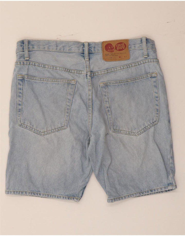 CHEAP MONDAY Short en Jean Homme W32 Bleu Moyen Coton