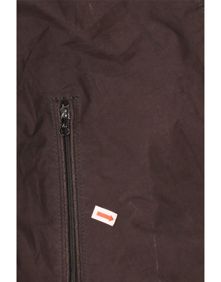 Armani Jeans Veste bomber à capuche pour homme EU 48 Petit Marron Polyester