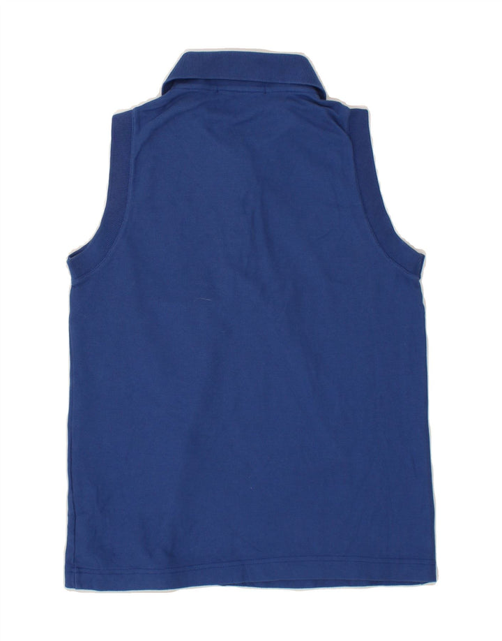 FILA Womens Sleeveless Polo Shirt IT 42 Medium Navy Blue Vintage Fila and Second-Hand Fila from Messina Hembry 