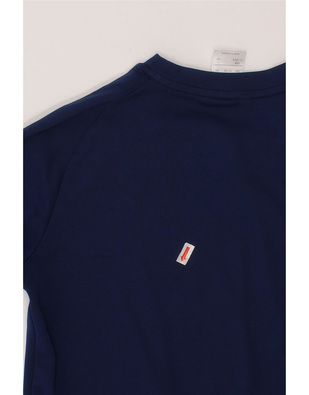 ADIDAS Boys Climalite T-Shirt Top 11-12 Years Navy Blue Polyester Vintage Adidas and Second-Hand Adidas from Messina Hembry 