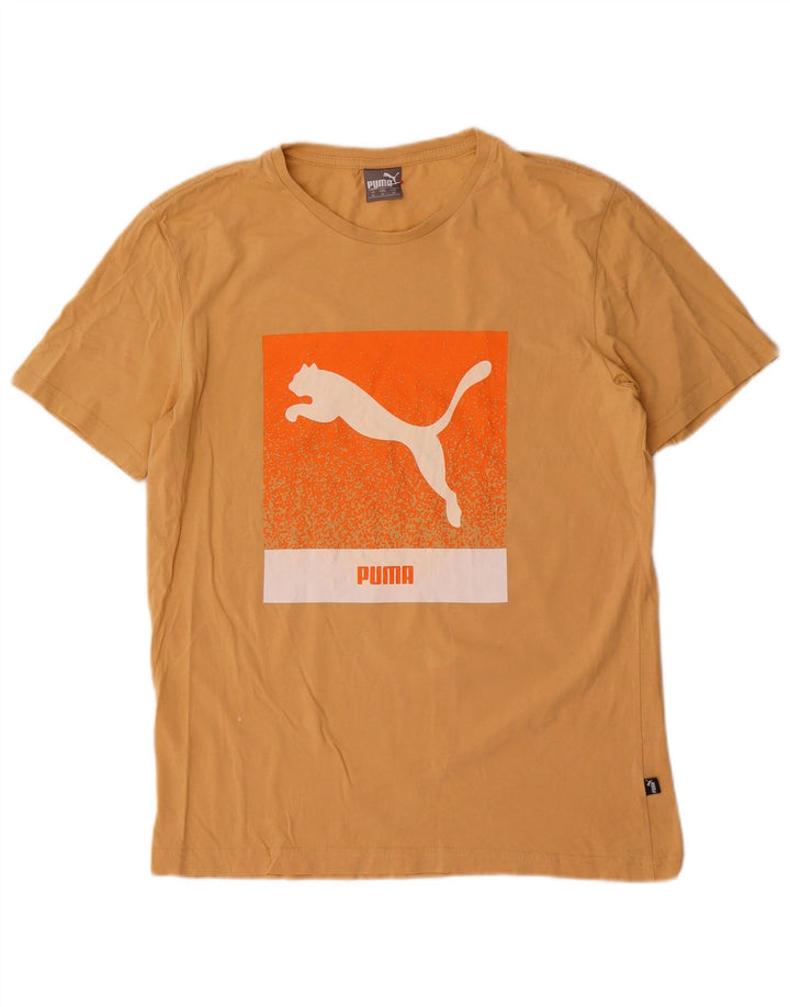 Puma Tee-Shirt Graphic Homme Jaune Moyen