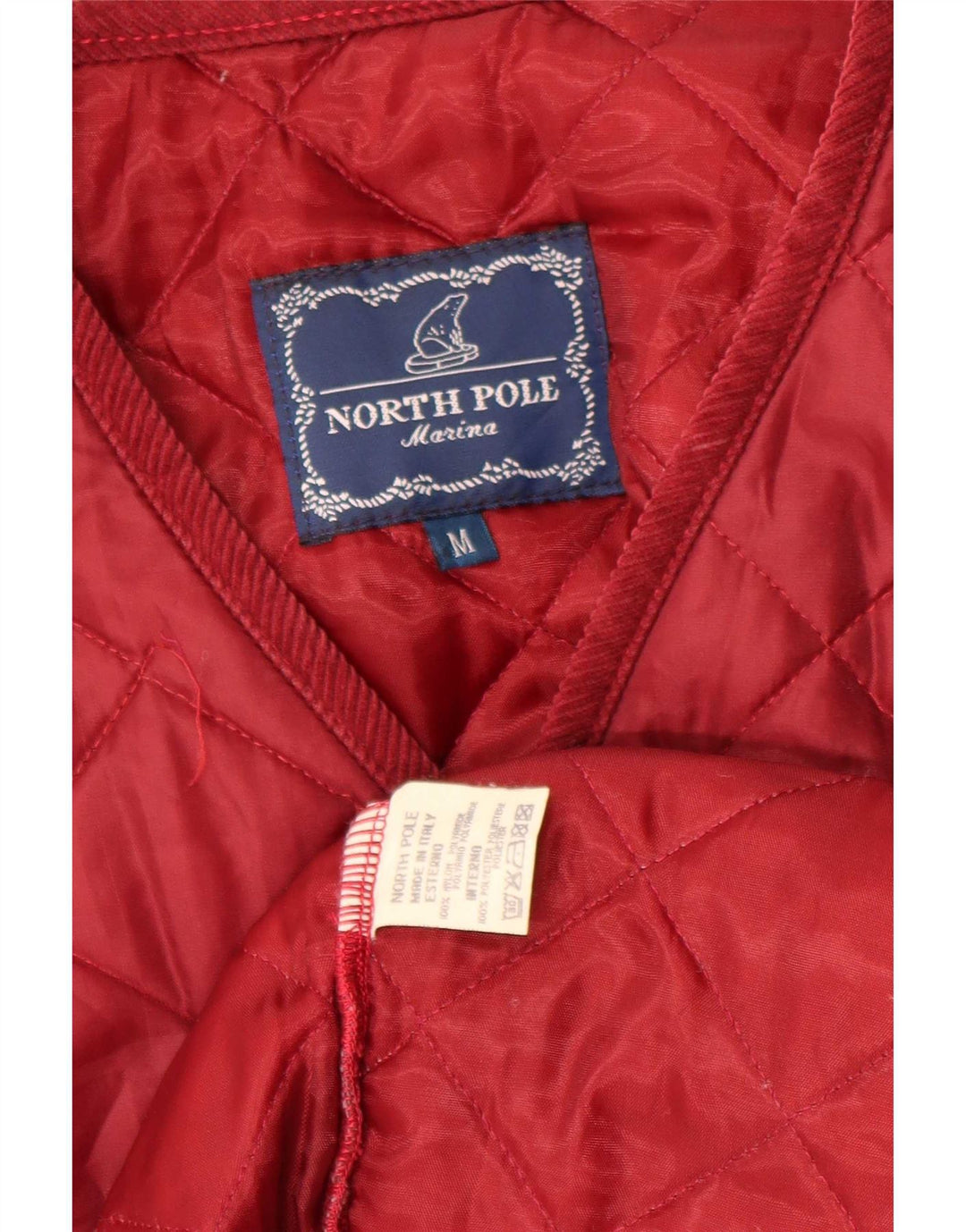 North Pole Gilet matelassé pour homme UK 38 Medium Rouge Nylon