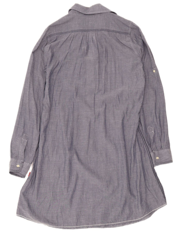 Kappa Robe chemise pull pour femme UK 14 Bleu moyen Coton