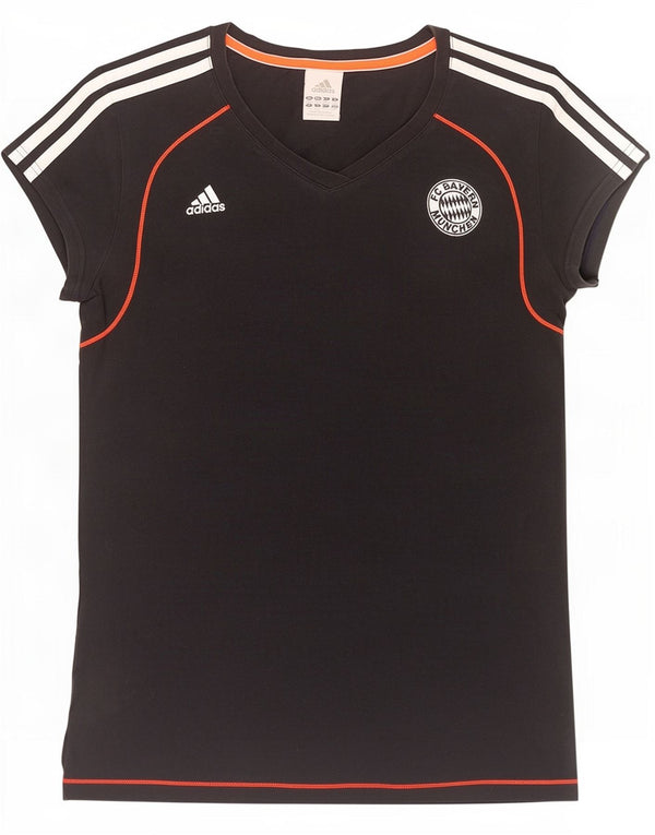 Adidas FC Bayern Munchen T-shirt pour femme UK 12/14 Noir moyen