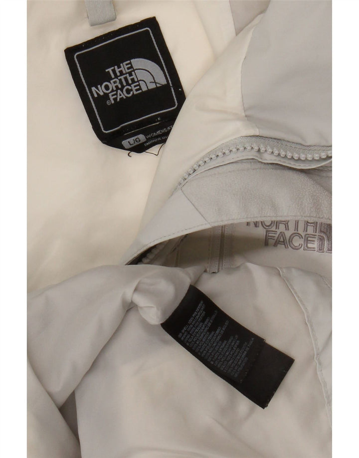 The North Face Veste de pluie pour femme UK 16 Large Blanc Colorblock Polyester