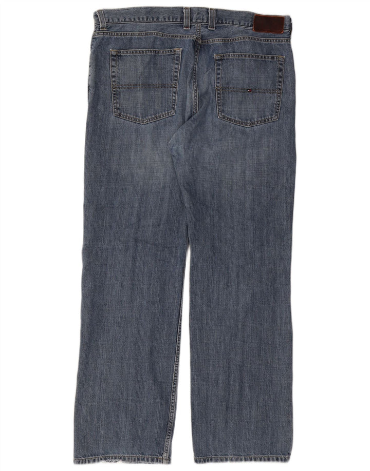 TOMMY HILFIGER Jean Droit Homme W38 L32 Bleu Coton