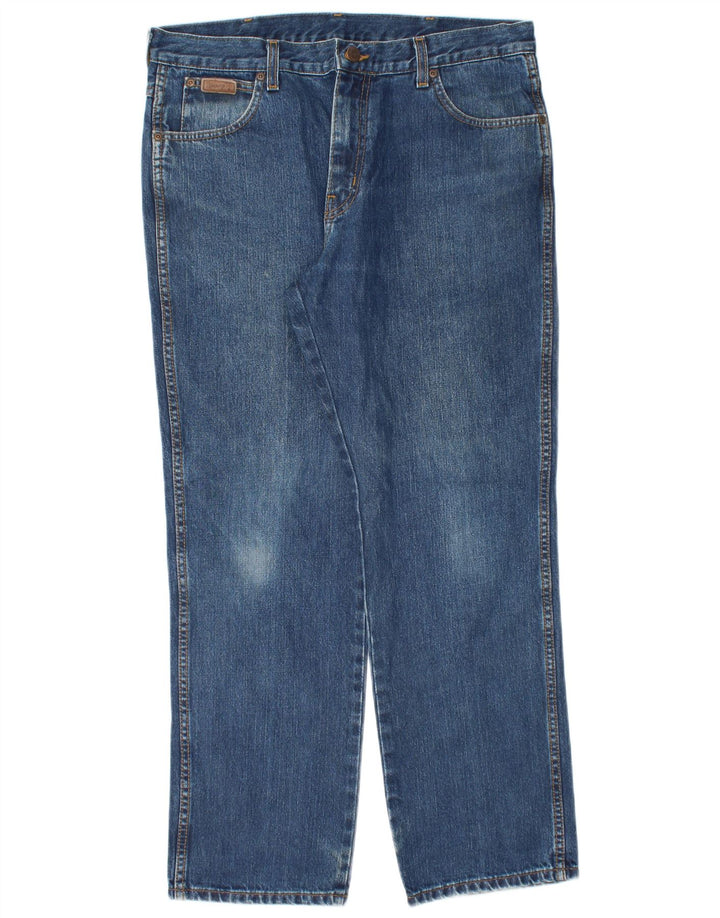 WRANGLER Jean Droit Texas Homme W36 L30 Bleu Coton