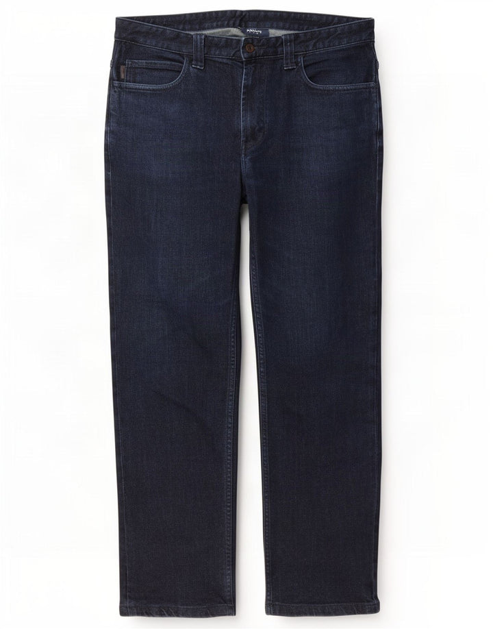 Armani Jean droit homme W34 L29 bleu marine coton