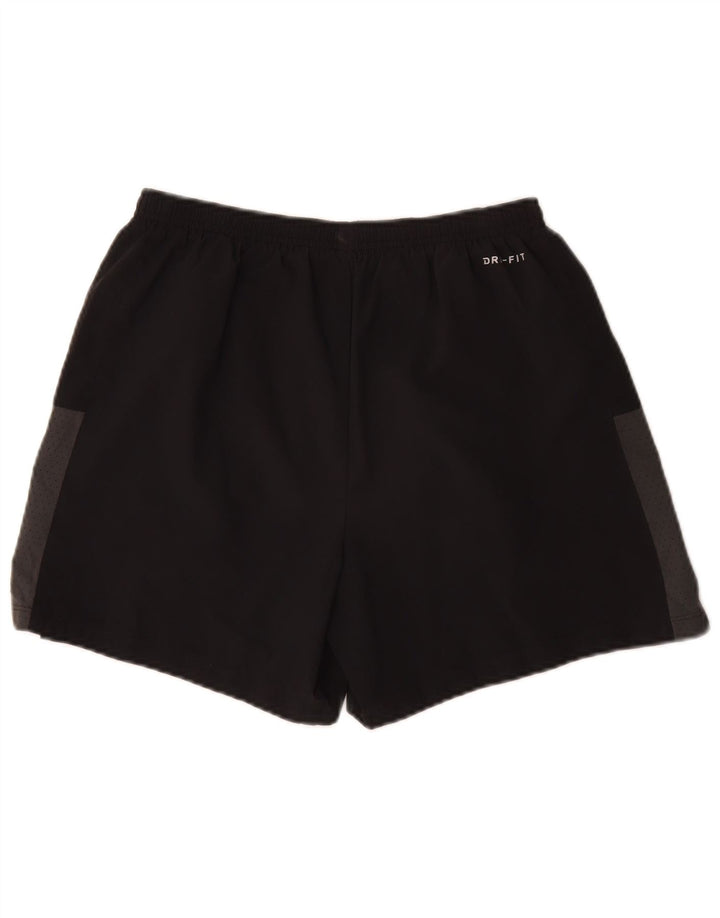 Nike Short de sport Dri Fit pour homme en polyester color block noir moyen