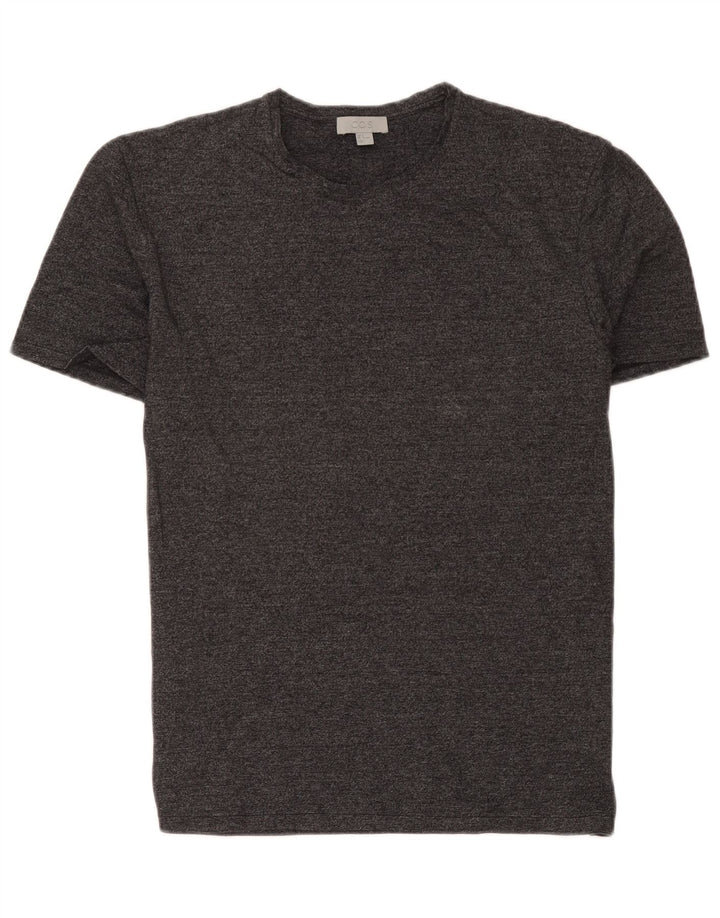 Cos T-Shirt Homme Gris Moyen Moucheté Coton