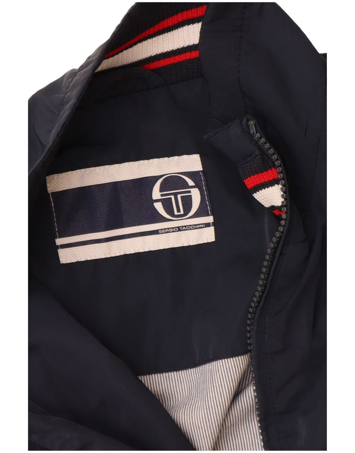 SERGIO TACCHINI Blouson Bomber Homme IT 48 Bleu Marine Moyen Polyester