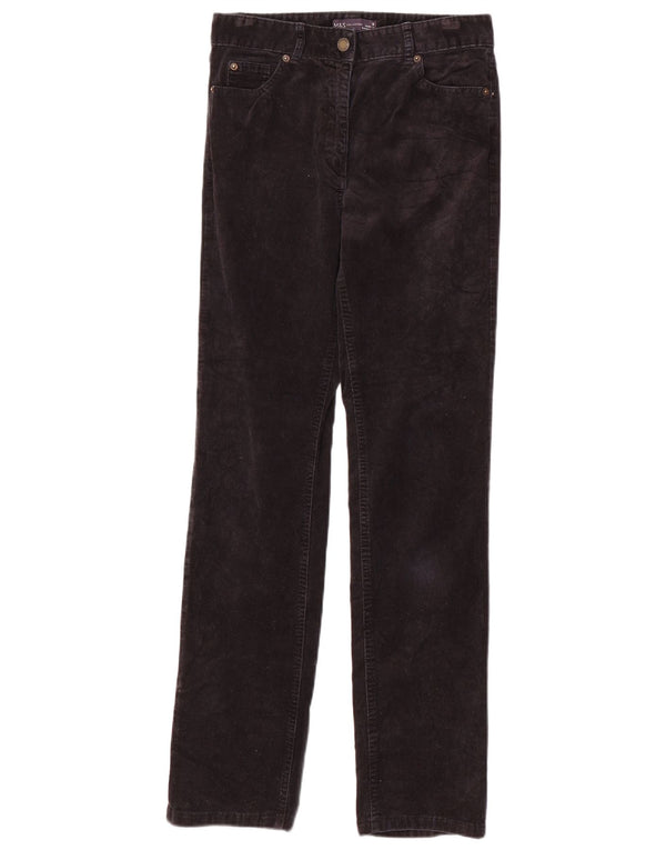 Marks & Spencer Pantalon en velours côtelé pour femme UK 8 Small W28 L31 Bleu marine