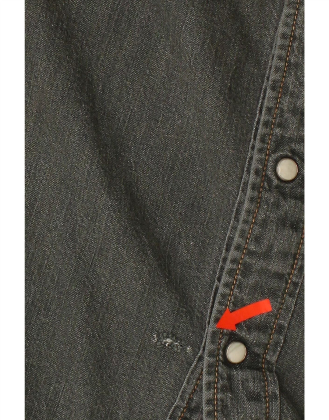 BASIC 3K SYSTEM  Mens Denim Shirt Large Khaki Vintage BASIC 3K SYSTEM and Second-Hand BASIC 3K SYSTEM from Messina Hembry 