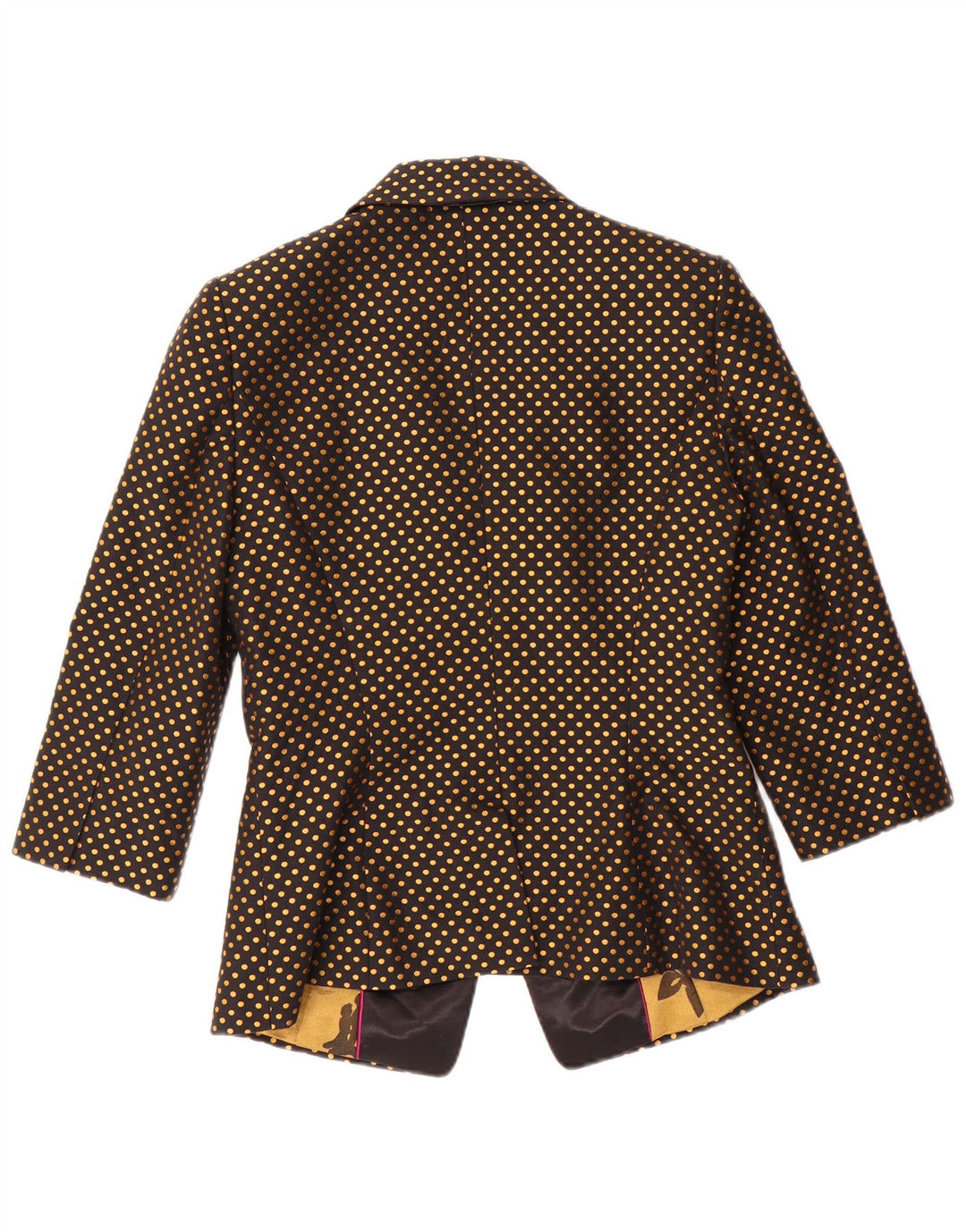 TED BAKER Veste blazer à manches 3/4 pour femme Taille 2 Petit pois noir