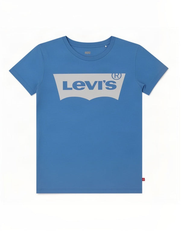 Levi's T-Shirt Graphique Femme UK 6 XS Bleu