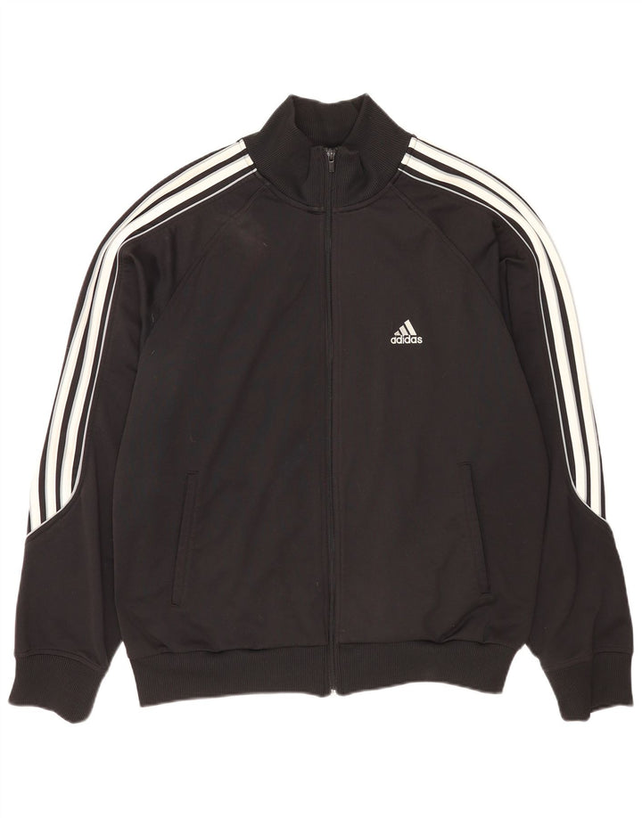 Adidas Veste de survêtement pour homme UK 44/46 Large Noir Polyester