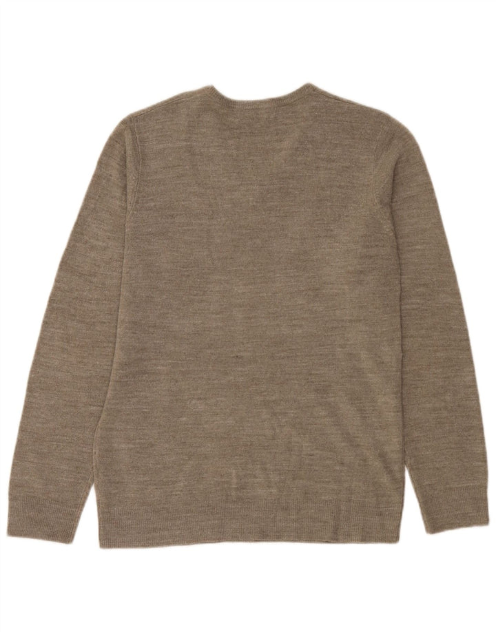 Marks & Spencer Pull col V pour homme Petit en acrylique moucheté beige