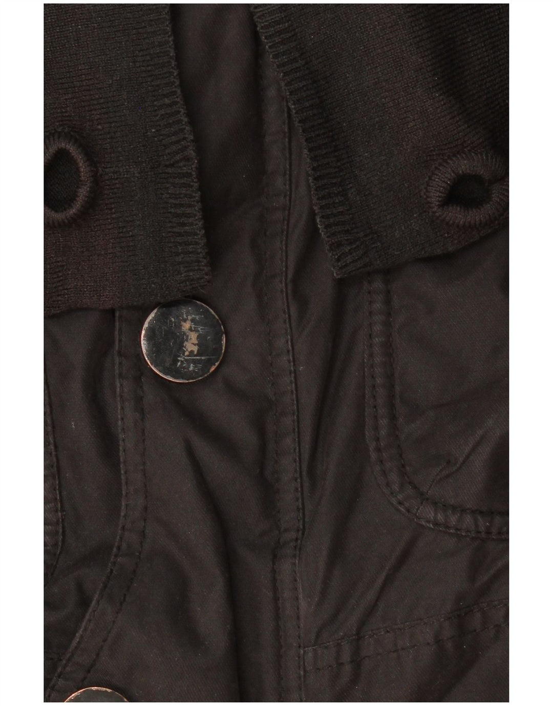 KHUJO Veste utilitaire à capuche pour homme UK 38 Medium Noir Polyester